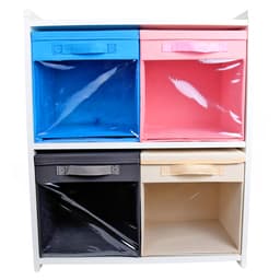 Estante Organizadora Infantil com 4 Caixas com Visor