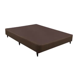 Base para Cama Box Casal Linen (23x138x188) Marrom