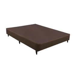 Base para Cama Box Casal Linen (30x138x188) Marrom
