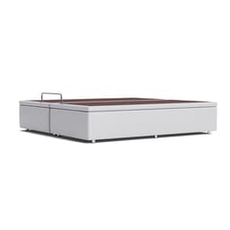 Base para Cama Box Queen Americana com Baú Branca