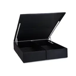 Base para Cama Box Queen Physical ll com Baú (39x158x198) Preta