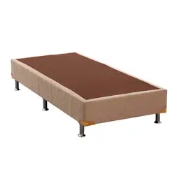 Base para Cama Box Solteiro Camurça II Creme