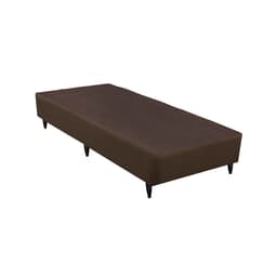 Base para Cama Box Solteiro Linen (30x88x188) Marrom