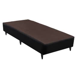 Base para Cama Box Solteiro Linen (30x88x188) Preta
