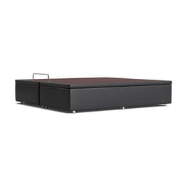 Base para Cama Box Super King Americana com Baú Cinza