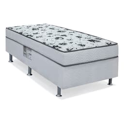 Cama Box Solteiro Conjugada Spring Molas Nanolastic Branca