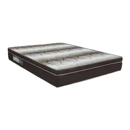 Colchão Casal Light Ortopédico D26 (24x138x188) Branco e Marrom