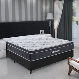 Colchão Casal Molas Ensacada Elegant Superpocket (28x138x188) Preto