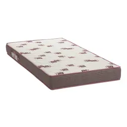 Colchão Solteiro Light D28 Marrom e Bordô 14x78x188 Ortobom
