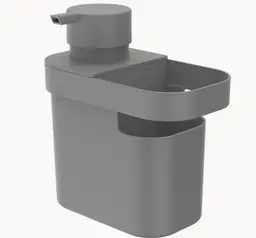 Dispenser Detergente  Organizador Pia Trium 650 ml chumbo Ou DT550