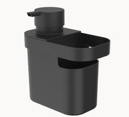 Dispenser Detergente  Organizador Pia Trium 650 ml preto Ou DT550