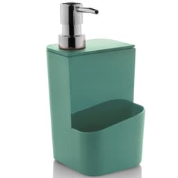 Dispenser Para Detergente Esponja 650ml Sabão Líquido Verde Menta