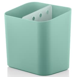 Escorredor De Talheres Garfo Faca Colher Pia Bancada Louça Verde Menta