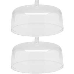 Kit 2 Cúpulas para Prato de Bolo 30cm Tampas Boleira Natural