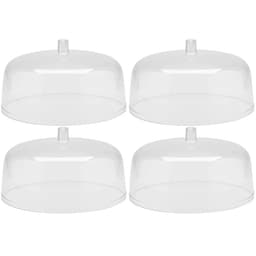 Kit 4 Cúpulas para Prato de Bolo 30cm Tampas Boleira Natural