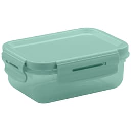 Pote Hermético 380ml Retangular Lanche Trava Click Verde OU