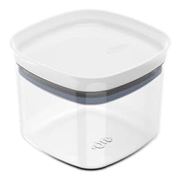 Pote Hermético 450ml Plástico Vedação Hermética Em Silicone Branco