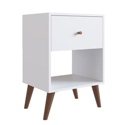 Mesa de Cabeceira Romena 1 Gaveta Branca