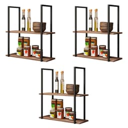 Kit 3 Prateleiras Multiuso Industrial 60 cm Ariel Demolição - Pallazio