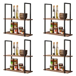 Kit 4 Prateleiras Multiuso Industrial 60 cm Ariel Demolição - Pallazio