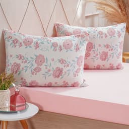 Jogo de Cama King Dreams Malha 100% Algodão 193x203x35cm Rosa Claro