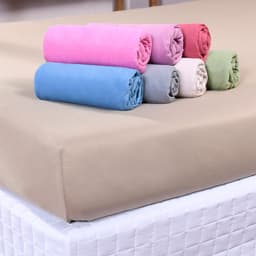 Lençol Queen Dreams Malha 100% Algodão 158x198x30cm Rosa