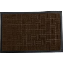 Tapete de Porta Emborrachado 40x60cm Marrom Conhaque