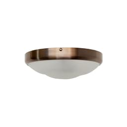 Plafon Circular De Alumínio Grafite 25cm 2L