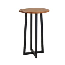 Mesa Bistrô Redonda Pisa Marrom e Preta