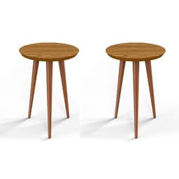 Conjunto com 2 Mesas Laterais Luna Cumarú 44 cm