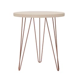 Mesa Lateral Redonda Evolution Off White 48 cm