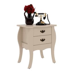 Mesa de Cabeceira Premier 2 Gavetas Off White