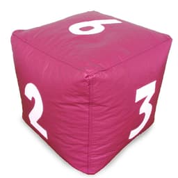 Puff Infantil Dado Grande em Rosa com Números Brancos