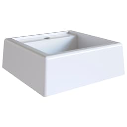 Cuba De Apoio Para Banheiro Em Marmore Sintetico 94101 Branca PP