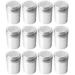 12 Saleiros de Inox Restaurante Lanchonete 230ml Mesa Dosado