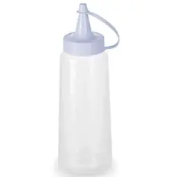 50 Bisnagas Plásticas 250ml Tubos para Molhos Ketchup Maionese Mostarda Tampa Branca