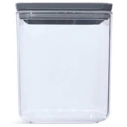 Kit 12 Potes Herméticos de Plástico 1L Potinhos com Tampa Porta Mantimentos Chumbo Plasvale