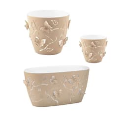 Kit Vasos de Plantas Flores 3 Cachepots Decorativos P M G Fl