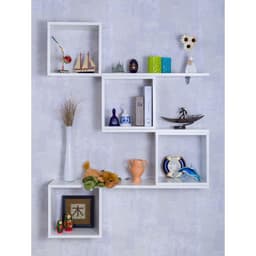 Kit Com 4 Nichos E 3 Prateleiras - Linha Crie Facil