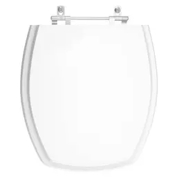 Tampa de Vaso Acrilico Perola Branco para Bacia Pettra