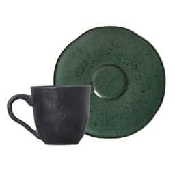 Xícara de Café Arauco Preta e Verde