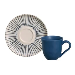 Xícara de Café Elemento Cinza e Azul