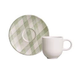 Xícara de Café e Pires Coup Christmas Card Bege