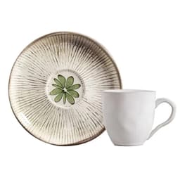 Xícara de Chá com Pires Bio Evergeen