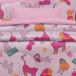 Fronha Avulsa Lisa Atantix Kids 100% Algodão 50x70cm Rosa Iorgute