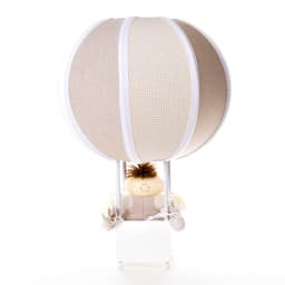 Abajur Balãozinho Bege Quarto Bebê Infantil - Bivolt