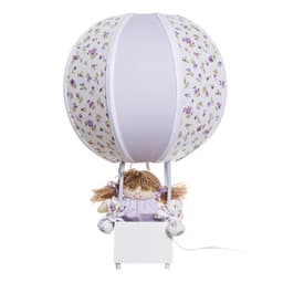 Abajur Balãozinho Lilás Quarto Bebê Infantil - Bivolt