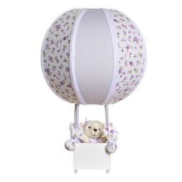 Abajur Balãozinho Ursa Lilás Quarto Bebê Infantil - Bivolt