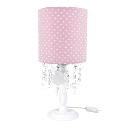 Abajur Madeira Cristais Ursa Princesa Quarto Bebê Infantil Menina