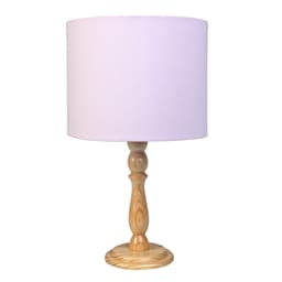 Abajur Madeira Moderno Rosa Quarto Bebê Infantil Menina